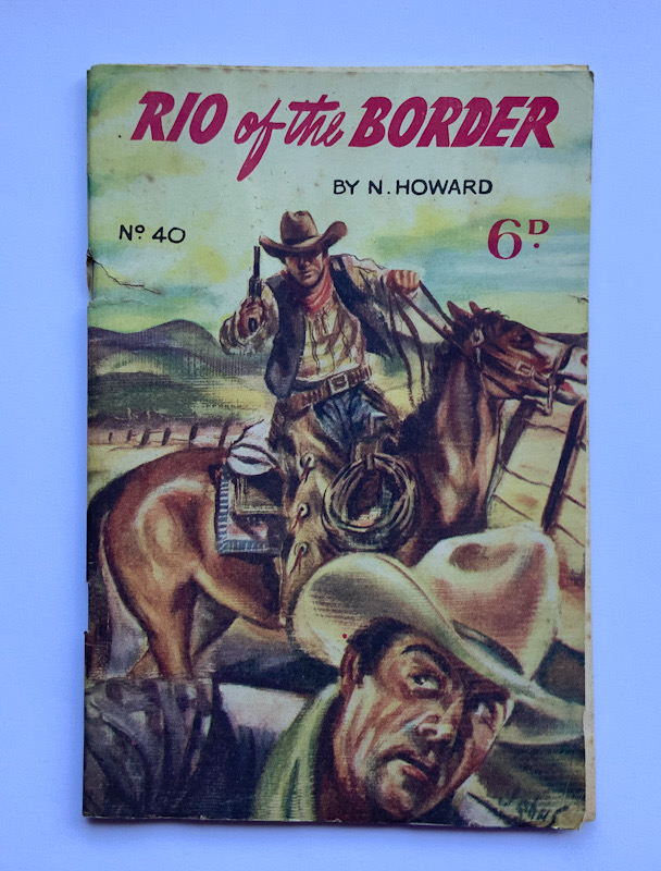 RIO OF THE BORDER Australian pulp fiction Western book